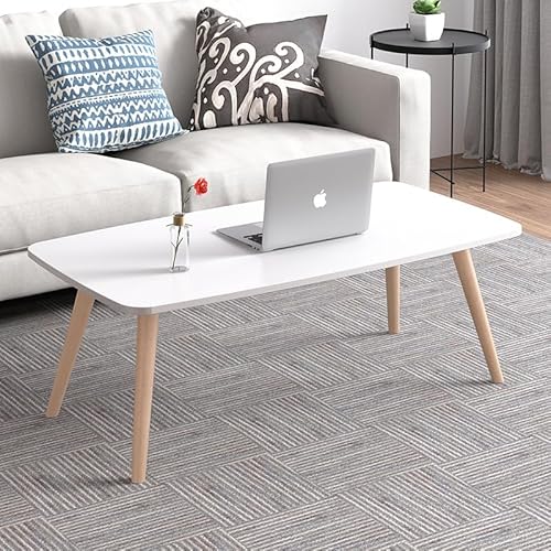 ホワイトウッド北欧風引き出し付きテーブル ビジュー取っ手付き 北欧